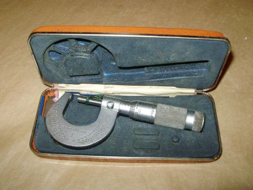 VINTAGE BROWN &amp; SHARPE MICROMETER IN CASE - EXCELLENT CONDITION