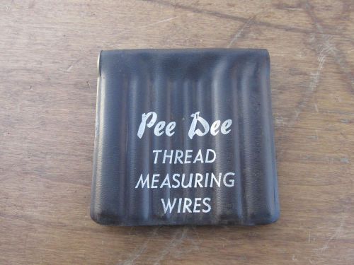 VINTAGE PEE DEE  THREAD WIRE SET  WIRES MADE IN THE USA BY FISHER MACHINE SHOP-