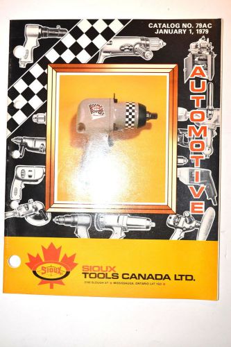 Sioux tools canada automotive catalog no. 79ac &amp; price list #rr193 hand tools for sale