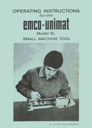 Unimat SL Lathe Manual in Adobe PDF Format with Table of Contents Linked