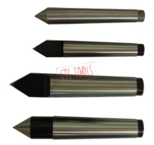 4 pcs mt1 mt2 dead &amp;  half notch center cnc lathe turning tool workholding  #a97 for sale