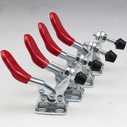 4x 201 A 27Kg 60Lbs Toggle Clamp Holding Capacity Horizontal Quick Release Tool
