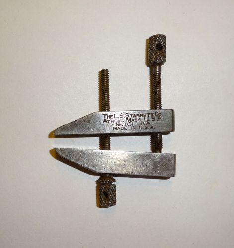 L s starrett toolmaker machinist parallel clamp no. 161-aa usa for sale