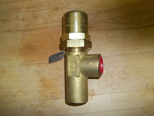 Parker brass pressure control valve 637b-3-3/4-2jw  set at 90 psi 3/4&#034; fntp port for sale