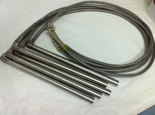 Cartridge Heater 5/8&#034;dia x 10&#034;long,Right Angle leads