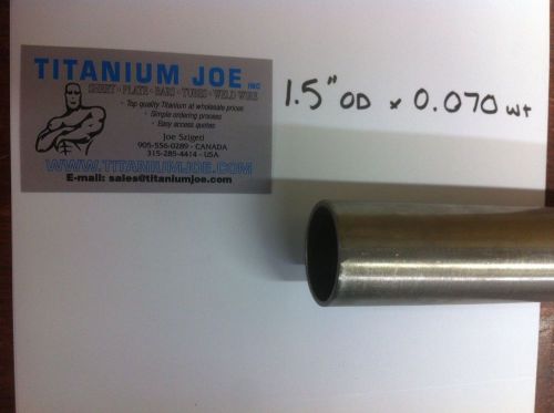 Titanium tubing  3al-2.5v  1.5&#034;od x 0.070&#034; wall x 84&#034; for sale