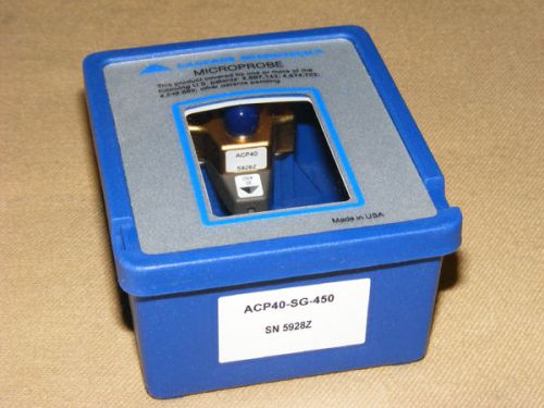 Cascade microtech acp40 air coplanar probe sg450 new for sale