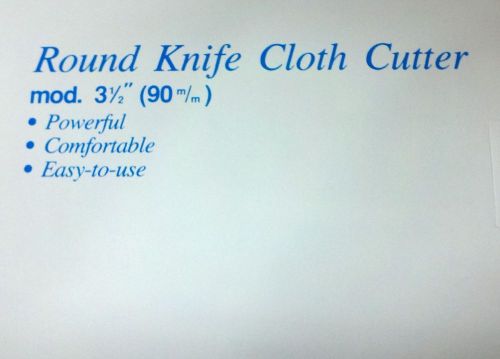 ELECTRIC CLOTH CUTTER 3.5&#034; ROUND KNIFE  CUTTING MACHINE ALLSTAR AS-350