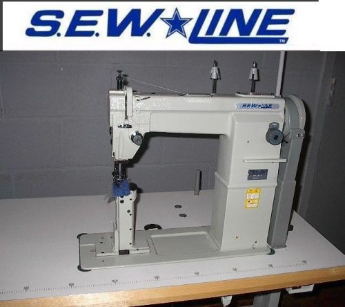 SEW LINE 810  NEW 1-NEEDLE POSTBED ROLL FEED +REV 110V INDUSTRIAL SEWING MACHINE