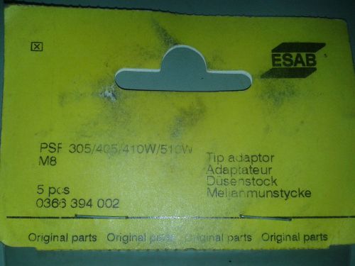 6pcs Original ESAB Parts Tip Adaptor M8 PSF 305 405 410W 510 Welding 366 394 002