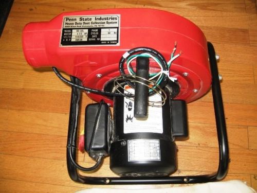 Penn state industries model dc-3xl portable dust collector motor blower 1.5 hp for sale
