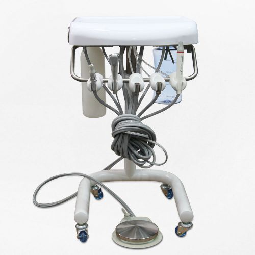 Dental portable delivery uint system mobile cart + ultrasonic scaler handpiece for sale