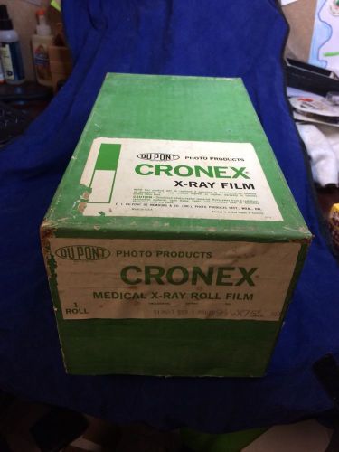 Vintage Dupont Cronex Medical X Ray Xray Film Empty Box