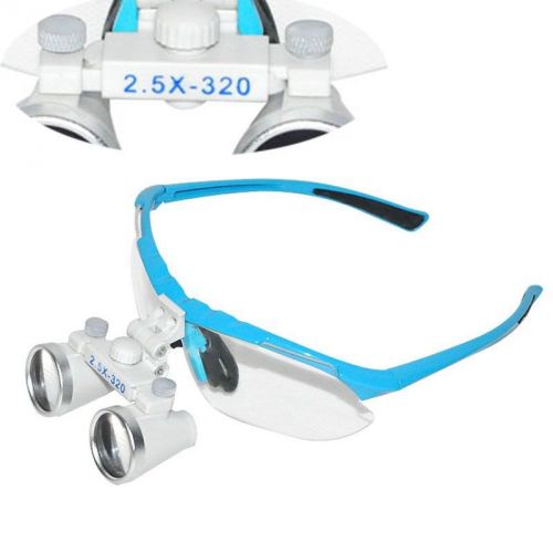 Dentist dental surgical medical binocular loupes 2.5x 320mm optical glass loupe for sale