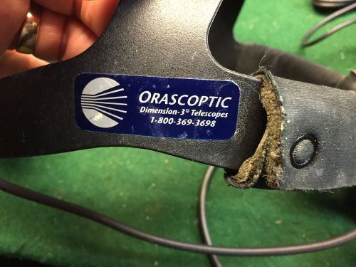 Orascoptic 3 Headset / Light And Loupes Used Working