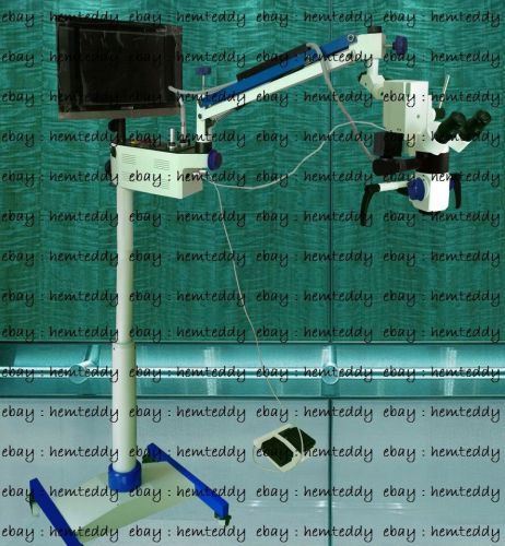 Surgical microscope/45 degree inclined binocular tubes/ccd camera &amp; led monitor for sale
