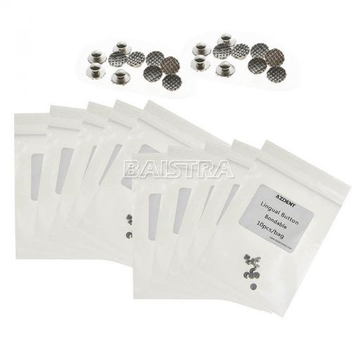 20x Dental Orthodontic Lingual buttons for bondable---Round base (10Pcs/Pack)
