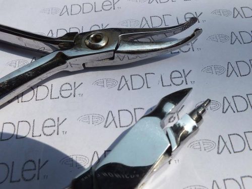 Dental New Orthodontic 2 Plier How Curved Universal Young ADDLER German Stainles