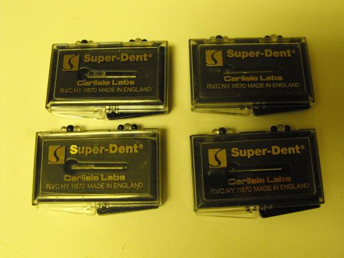 SUPERDENT DIAMOND BITS LOT OF 4 PACKAGES 1 PER PACK UNOPENED DENTAL