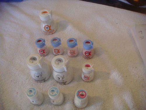 Lot no. 4 of used vitapan 3d master vitadur alpha dentin &amp; various - 11 bottles for sale