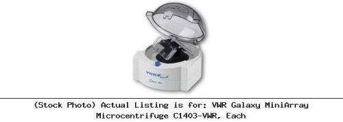 VWR Galaxy MiniArray Microcentrifuge C1403-VWR, Each Centrifuge