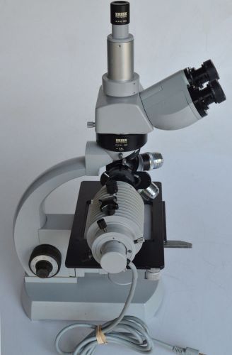 Zeiss standard binocular microscope w/ light source mech stage &amp; objectives for sale