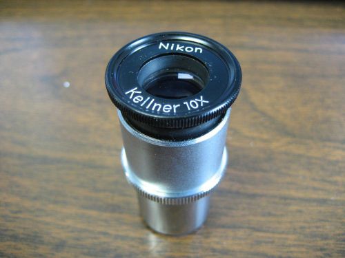 Nikon Kellner 10X Microscope Measuring Eye Piece. NO RESERVE. GREAT FIND.