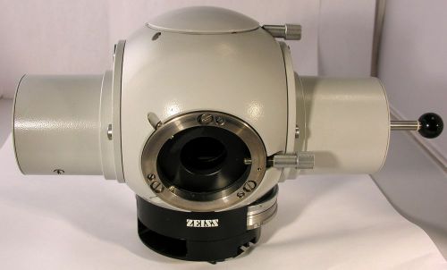 Carl Zeiss Tube Head with Optovar for Photomic Microscopes, Good Condition!