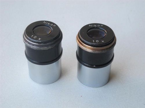 Vintage Pair Nikon Stereo Microscope 10x Eyepiece