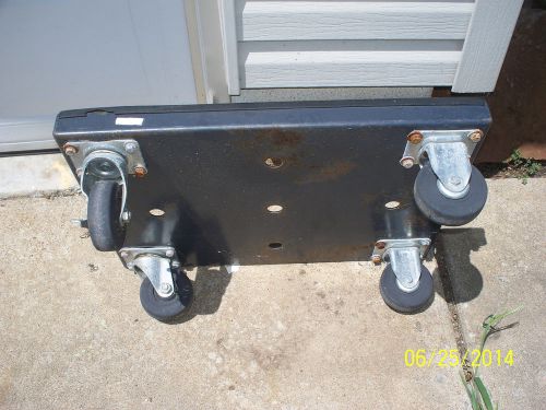Duo-seal vacuum pump pan cart tray dolley transport heavy castors 24.5 x 17.5 for sale
