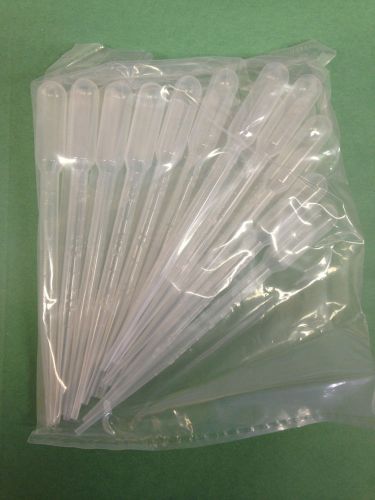 3ml TRANSFER PIPETTES , PACK of 100 POLYETHYLENE PIPETS, BIOLOGIX USA