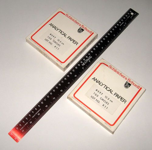 Two Sealed 100/Packs of 12.5 cm Diameter Schleicher &amp; Schuell Filter Paper
