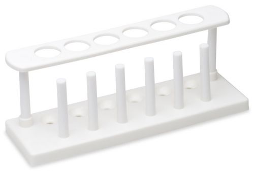 Plastic Test Tube Rack for 25 MM Test Tubes, 6 Holes, New