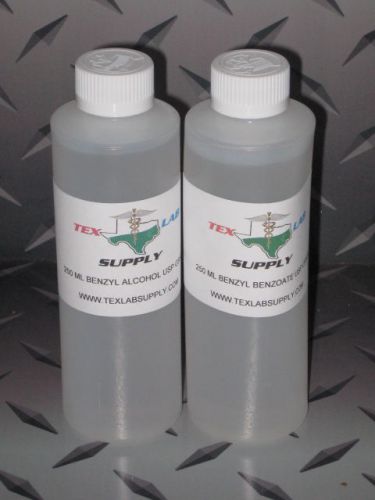 Tex lab supply 250 ml benzyl benzoate + benzyl alcohol usp combo sterile for sale