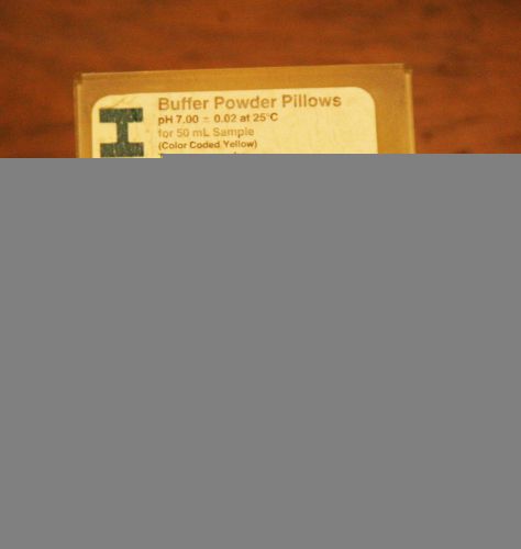 BOX OF 50 pH 7.00 HACH YELLOW BUFFER POWDER PILOWS #22270