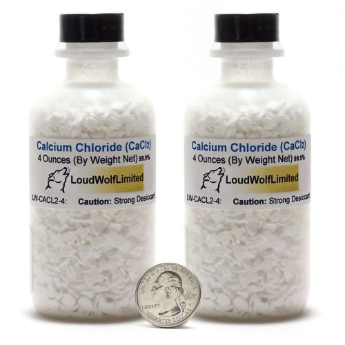 Calcium Chloride / Small Flakes / 8 Ounces / 99.9% Food Grade / SHIPS FAST