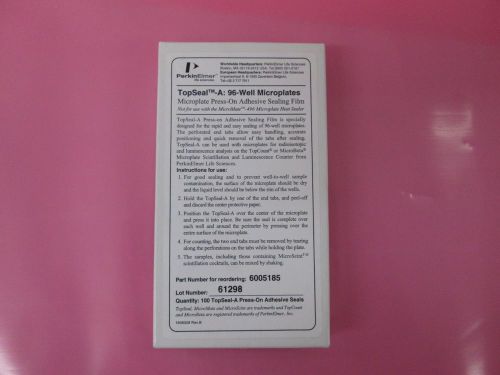 Perkin Press-On Adhesive Sealing Film for TopSeal-A: 96-Well Microplates 6005185