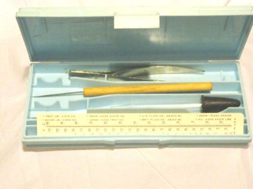Vintage Hamilton Bell Laboratory Dissection Kit Stainless Scalpel Forceps Droper