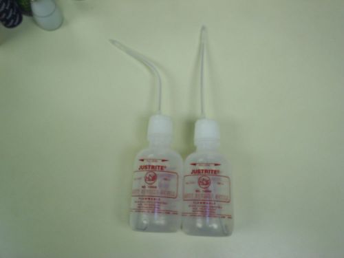 2 each  NEW Justrite Safety Squeeze Bottle 16oz. 14009