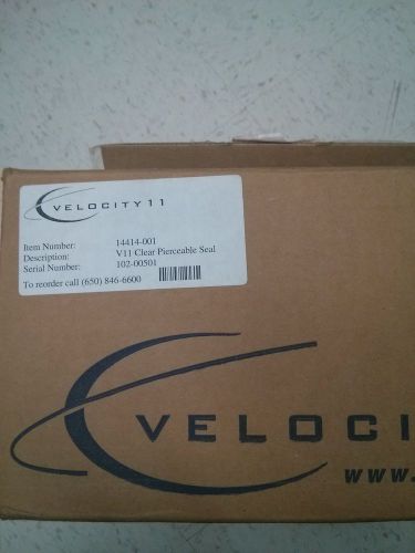 velocity 11 v11 clear pierceable seal brand new