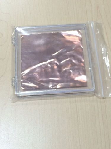 Grahpene sheet, single layer, via cvd, on copper foil, 4&#034; x 4&#034; for sale
