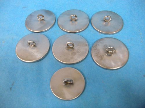 Lab Metal Canister Top Covers 2.25&#034;, 1.75&#034; Lot of 7