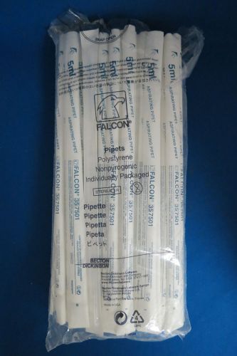 48 bd falcon disposable aspirating pipettes pipets 5ml # 357501 for sale