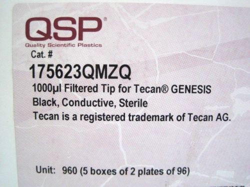 Sterile Tips, Tecan Genesis 1000uL 960-PK 175623QMZQ Automation Pipet Tip Black