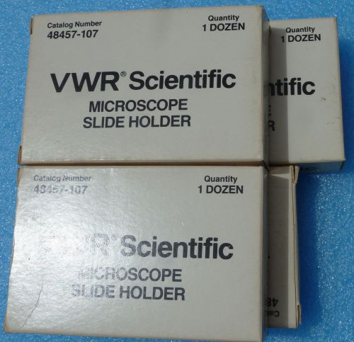 VWR Microscope Slide Holders,  4 packs of 12