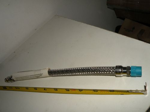 Swagelok ss 1/4&#034; metal flex hose 12&#034; 1/4&#034; swagelok tube adapter and 1/4&#034;npt ends for sale