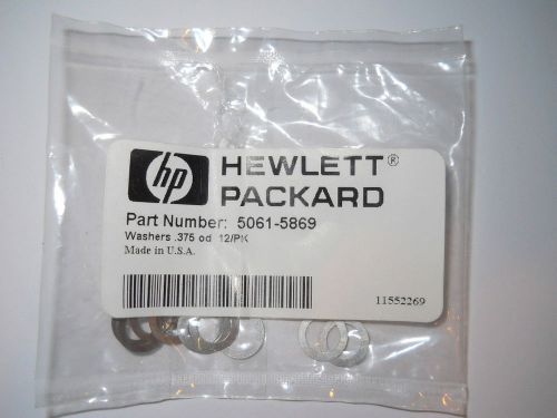 Pack of (12) Agilent Hewlett Packard 0.375&#034; O.D. Inlet Washers, 5061-5869