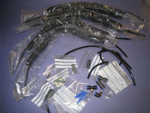 Freelin wade ? black coil tubing footage?  + fittings  lot   21f2 for sale