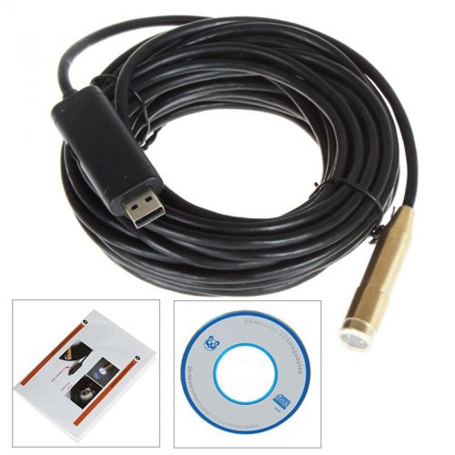 Aa 10m 30ft waterproof usb borescope endoscope inspection snake tube pipe camera for sale