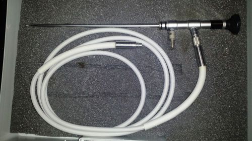 OLYMPUS MD1A / 89074 scope 0?, 5mm x 220 mm work L W/ Fiber Optical Light Cable